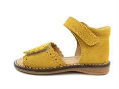 Pom Pom sandal yellow with velcro
